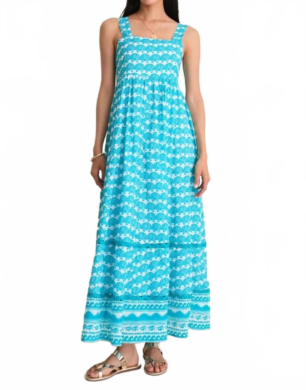 NEW RO'S GARDEN lily maxi dress in green isla